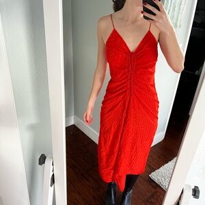 Elegant Red Women's Dress